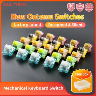 Outemu switch สวิตช์ที่กำหนดเอง สวิตช์คีย์บอร์ดเล่นเกม Silent Linear Switches สำหรับคีย์บอร์ดหรือเกม(10ชิ้น/ซอง)