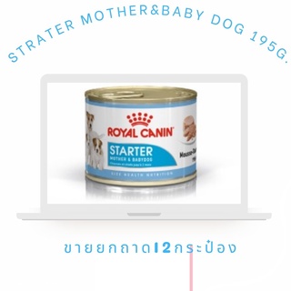 ROYALCANIN MOTHER&amp;BABY GOG 195 G. กระป๋อง ยกถาด12กระป่อง แม่สุนัขต้้งท้องและลูกหย่านม