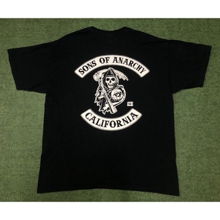เสื้อยืดผ้าฝ้ายพิมพ์ลายคลาสสิก เสื้อหนัง Sons of Anarchy  California size XL
