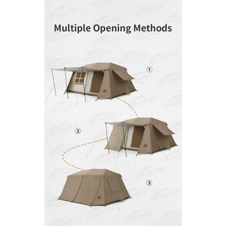 ภาพขนาดย่อของภาพหน้าปกสินค้า+พร้อมส่ง+ Naturehike VILLAGE 13.0 tent เตนท์ สำหรับ 3-4 คน เหมาะกับการท่องเที่ยว camping จากร้าน thenita บน Shopee ภาพที่ 7