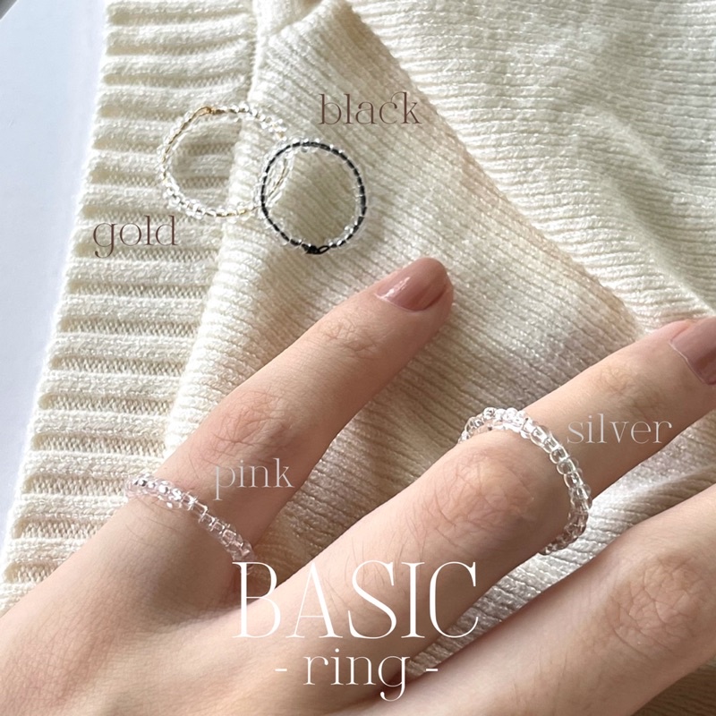 ภาพหน้าปกสินค้าbemy.olaf BasicRing แหวนแฮนด์เมค แหวนแฟชั่น แหวนน่ารัก แหวนมินิมอล (อื่นๆกดไซส์ใกล้เคียง+ระบุไซส์ )