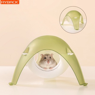Allsking บ้านหนูแฮมสเตอร์ บ้านหลบหมี สำหรับแฮมสเตอร์ ทุกสายพันธุ์ ของแต่งกรงแฮมสเตอร์ แคปซูลอวกาศ สีใส สำหรับสัตว์เลี้ยง
