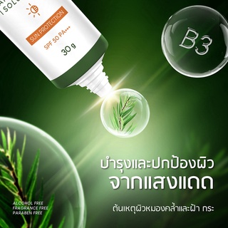 ครีมกันแดดขายดี SPF 50 PA+++  30 g แพลนท์เนอรี่ กันแดด ที ทรี สูตรควบคุมความมัน ไม่ก่อให้เกิดสิว