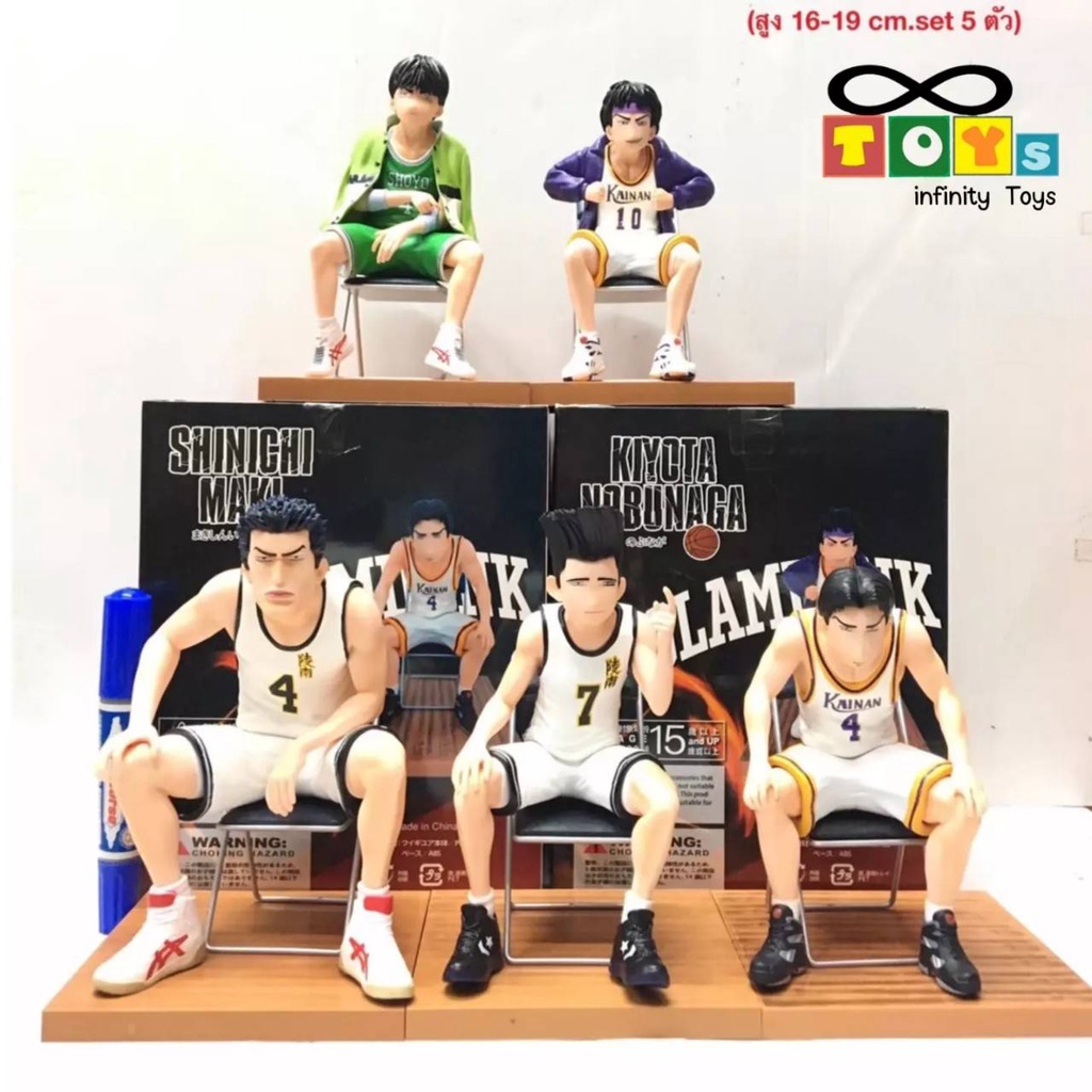 model-slamdunk-โมเดลสแลมดั้ง-ทีมสีขาว-ครบทีม-ทั้งหมด-5-ตัว