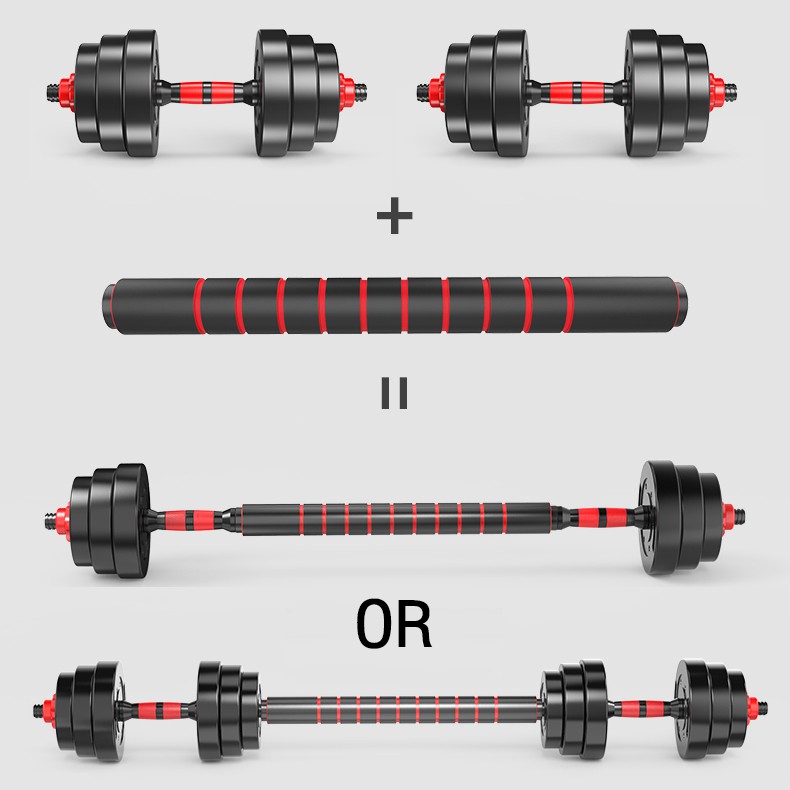 ภาพสินค้าดัมเบล 10-40KG กิโล ชุดดัมเบลพร้อมบาร์เบล ออกกำลังกาย Adjustable Dumbbell and Barbell Set 20 kg ดัมเบลปรับน้ำหนัก จากร้าน th_397861936 บน Shopee ภาพที่ 5