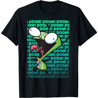 เสื้อยืดโอเวอร์ไซส์เสื้อยืด พิมพ์ลาย Nickelodeon Invader Zim GIR DOOM Song สําหรับผู้หญิงS-3XL