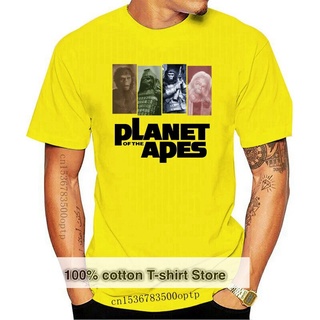 เสื้อยืดผ้าฝ้ายพรีเมี่ยม เสื้อยืดผ้าฝ้าย พิมพ์ลายโปสเตอร์ภาพยนตร์ Planet Of The Apes 1968 สไตล์วินเทจ สําหรับผู้ชาย