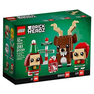 เลโก้แท้ LEGO BrickHeadz 40353 Reindeer, Elf and Elfie
