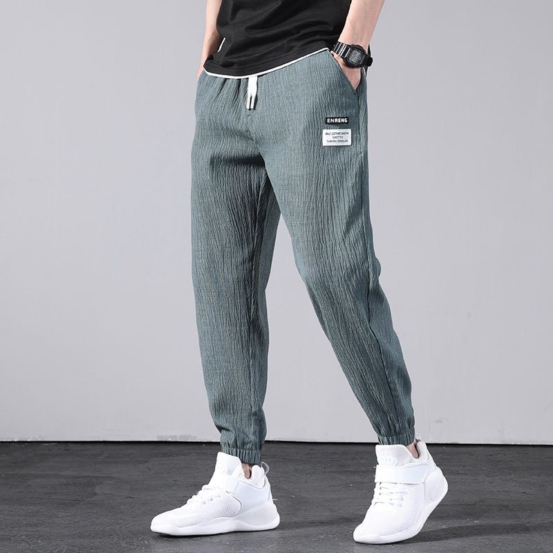 ภาพสินค้าCOD M-5XL Korean casual summer loose plus size vintage pants men จากร้าน heiying0903.th บน Shopee ภาพที่ 5
