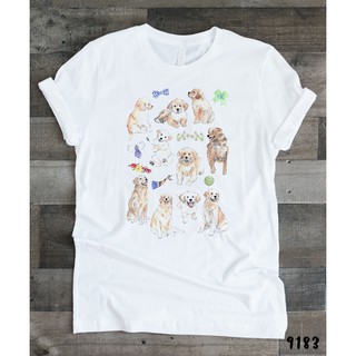 เสื้อยืดโอเวอร์ไซส์Golden Retriever T-shirt (โกลเด้น รีทรีฟเวอร์) 9183,5014,7097S-3XL