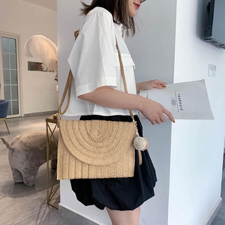 Women Crossbody Bag Fashion กระเป๋าสานแฟชั่นสำหรับสตรี