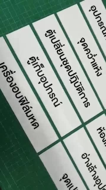 แผ่นป้ายอะคริลิคข้อความทั่วไป-ข้อความตามต้องการ-ชื่อห้อง-ชื่อเครื่องจักร-ข้อความชั้นเก็บของแยกชั้น-ขนาดแผ่น-5x22-ซม