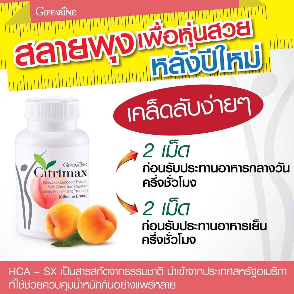 ลดไขมัน-สลายไขมัน-ควบคุมน้ำหนัก-เพิ่มความเฟิร์มกระชับ-citrimax-giffarine