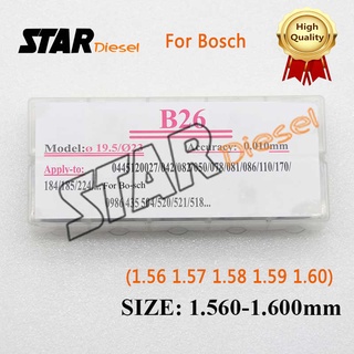 50PCS Adjustment Washer B26 Common Rail Injector Shims 1.56-1.60mm Auto Engine Nozzle Gaskets For Bosch