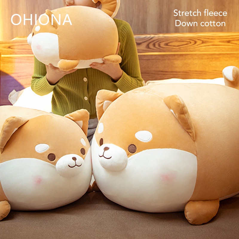 ohiona-ตุ๊กตาลูกสุนัข-หมอนตุ๊กตานุ่ม-รูปการ์ตูนลูกสุนัข-น่ารัก-ของเล่น-35cm