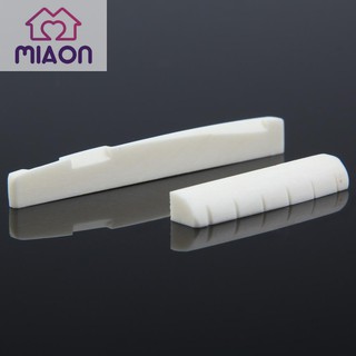 สินค้า MIAON JUNERAIN บริดจ์กีตาร์ ชนิดกระดูกควาย สีขาว สำหรับกีตาร์คลาสสิก 6 สาย