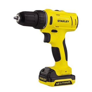 STANLEY สว่านกระแทกไร้สาย รุ่น SCH121S2-B1 ขนาด 10 มม. 12 โวลต์ สีเหลือง - ดำ สว่านไฟฟ้า ไขควงไฟฟ้า