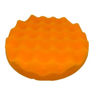 BUFFING FOAM ฟองน้ำสีส้ม ขัดหยาบ 8นิ้ว แบบรังไข่