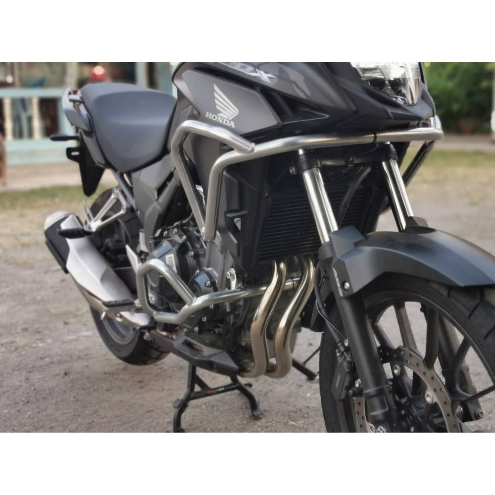 กันล้ม-v-2-ชุดบน-แคชบาร์-การ์ดเครื่อง-crashbar-honda-cb500x-ปี-2019-2020