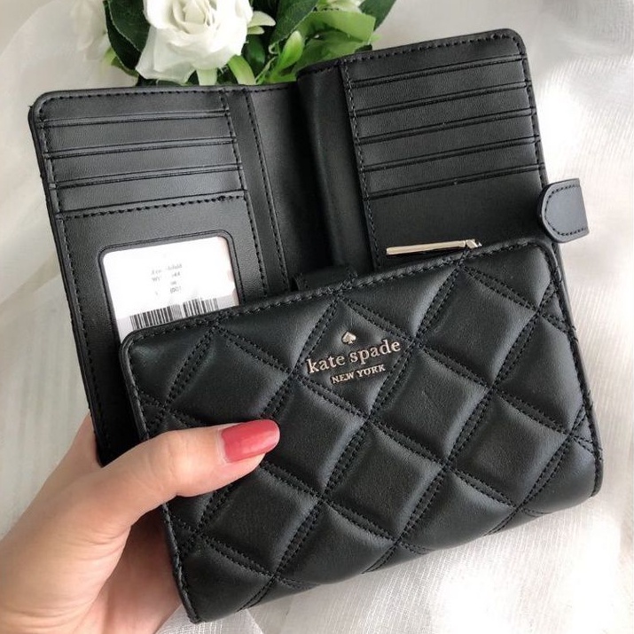 กระเป๋าสตางค์สีดำ-ใบกลาง-2-พับ-wlru6344-kate-spade-natalia-medium-compact-bifold-wallet