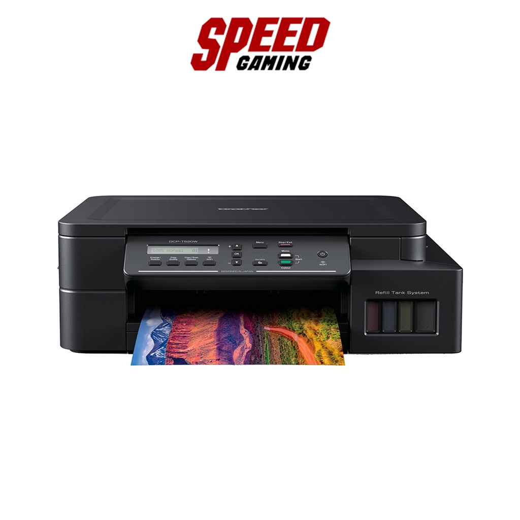 ภาพหน้าปกสินค้าBROTHER PRINTER DCP-T520W INK TANK 3IN1 PRINT/COPY/SCAN MEMORY CAPACITY 128MB BY SPEED GAMING