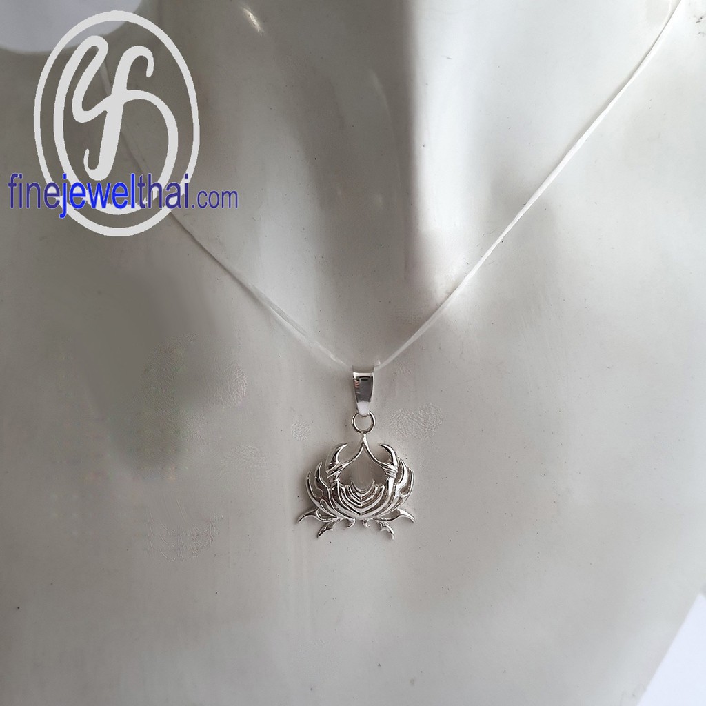 finejewelthai-จี้ราศี-ราศีกรกฎ-จี้เงินแท้-canser-silver-pendant-p116800