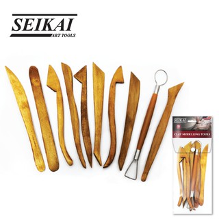 SEIKAI เครื่องมืองานปั้น 10 ชิ้น (CLAY MODELLING TOOLS) 1 ชุด