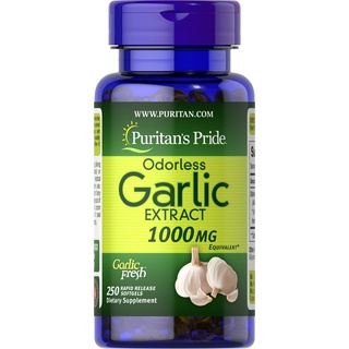 ภาพหน้าปกสินค้าPuritan Odorless Garlic 1000 mg 250 softgels น้ำมันกระเทียมสกัดเข้มข้นแบบไร้กลิ่น ที่เกี่ยวข้อง