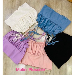 เสื้อสายเดี่ยวจีบอก​ ไซส์ใหญ่​ (มีโค้ตลดทักมาค่ะ)​