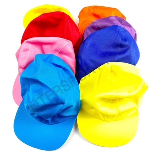 สินค้า (พร้อมส่ง) หมวกกีฬาสี หมวกพาเหรด หลายสี