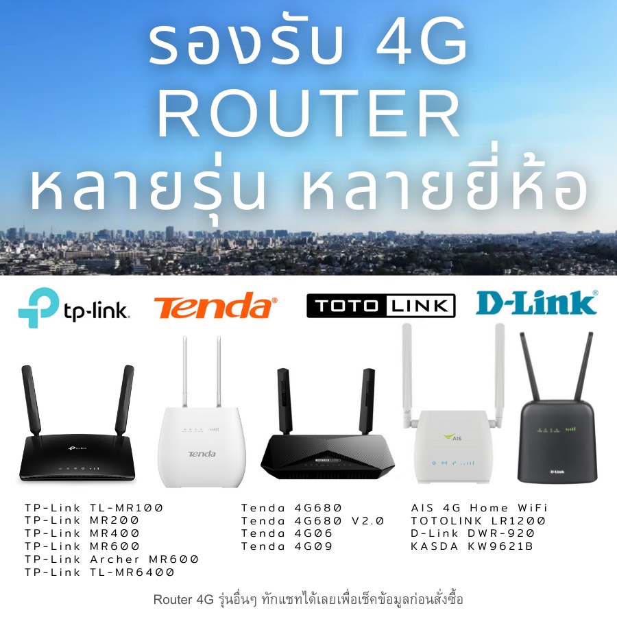ภาพสินค้าเสาสัญญาณภายนอก เสาอากาศแรงสูง 4G Router WiFi เราเตอร์ใส่ซิม TP-Link TENDA TOTOLINK D-Link KASDA จากร้าน karkaidee บน Shopee ภาพที่ 3