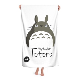 My Neighbor Totoro ผ้าขนหนูไมโครไฟเบอร์ ดูดซับน้ําได้ดี ขนาดใหญ่ 80×130 ซม. สําหรับชายหาด สระว่ายน้ํา เหมาะกับผู้หญิง ผู้ชาย