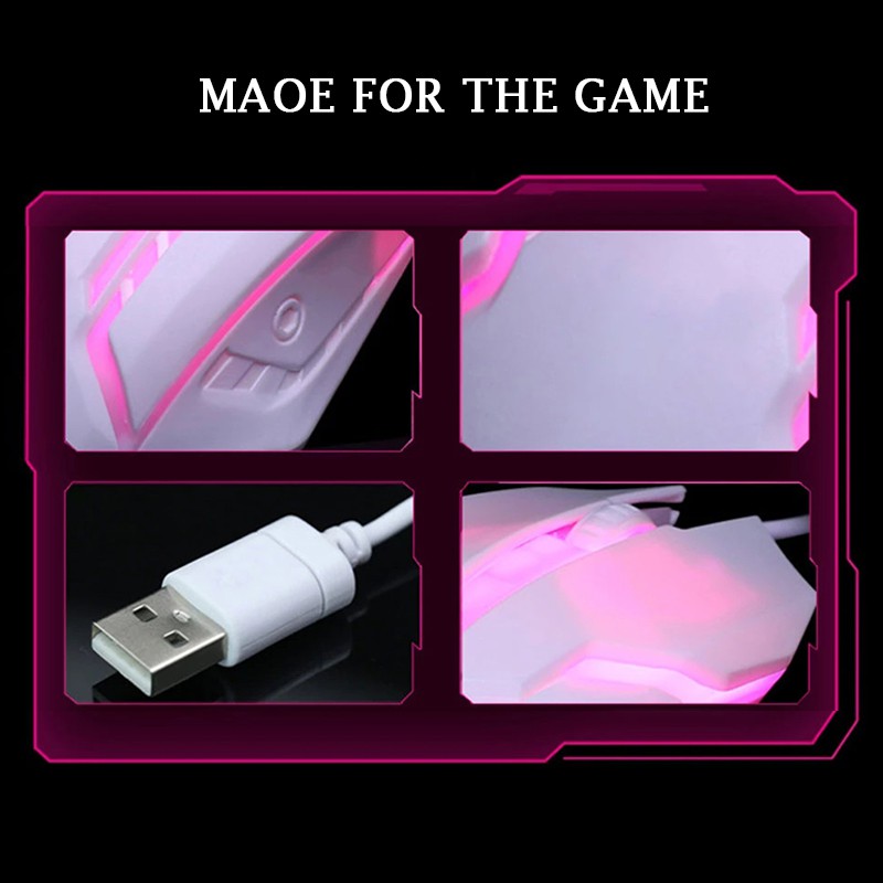 ภาพสินค้าเมาส์ เมาส์เกมมิ่ง แบบมีสาย Mouse 3D มีไฟเปลี่ยน 7 สีได้ เมาส์เรืองแสงเม้าส์ เสียบUSB จากร้าน preeyawadeebam บน Shopee ภาพที่ 5