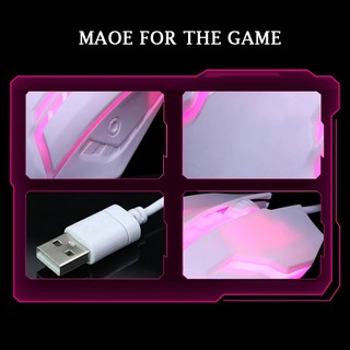 ภาพขนาดย่อของภาพหน้าปกสินค้าเมาส์ เมาส์เกมมิ่ง แบบมีสาย Mouse 3D มีไฟเปลี่ยน 7 สีได้ เมาส์เรืองแสงเม้าส์ เสียบUSB จากร้าน preeyawadeebam บน Shopee ภาพที่ 5
