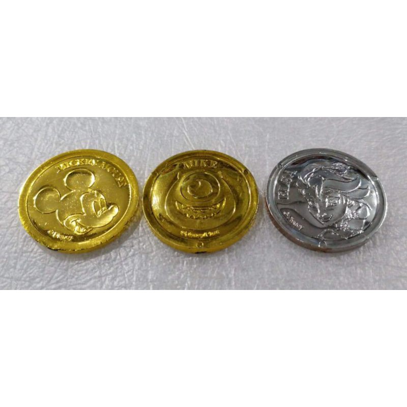 เหรียญ-พลาสติก-การ์ตูน-disney
