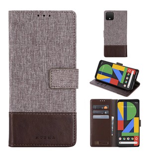 เคส Google Pixel 6Pro 5 5XL 4A 4 3A 3 2 1 XL⭐ผ้า ผิว แพคเกจบัตร เคสโทรศัพท์มือถือพับได้ กระเป๋าสตางค์⭐4XL 3XL 2XL⭐Canvas Fabric Leather Flip Phone Cover Case⭐Pixel5