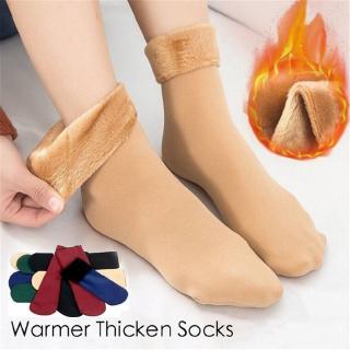ถุงเท้า ผ้าวูล แบบหนา ให้ความอบอุ่น คุณภาพสูง แฟชั่นฤดูหนาว สําหรับผู้หญิง