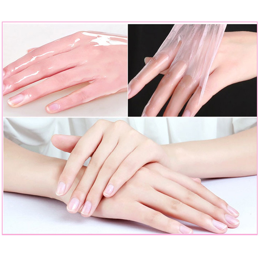 ถุงมือมาส์กมือนุ่มเหมือนมือเด็กเพิ่มมชุ่มชื้นแก่ผิวด้วยน้ำ-ทำให้ผิวมือเนียนนุ่มน่าสัมผัส-whitening-hand-foot-mask