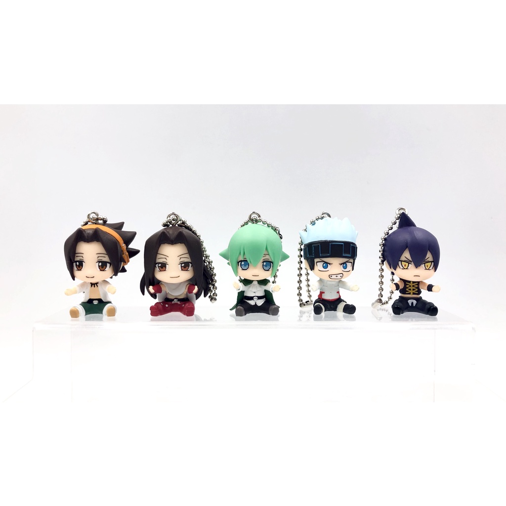 shaman-king-ชาแมนคิง-กาชาปอง-mugyutto-figure-collection-พวงกุญแจ-โย-ฮาโอ-ลีเซิร์ก-รีเซิร์ก-ฮาโรฮาโร-เร็น