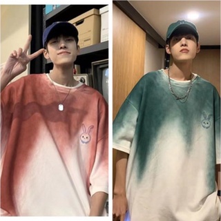 CHEN168  ใหม่ เสื้อยืดคอกลมสไตส์เกาหลีผ้านุ่มใส่สบายแฟชั่นมัดย้อม⚡🎉เสื้อยืดแขนสั้นสกรีนลาย สวยๆน่ารักสไตล์เกาหลีพร้อมส่ง