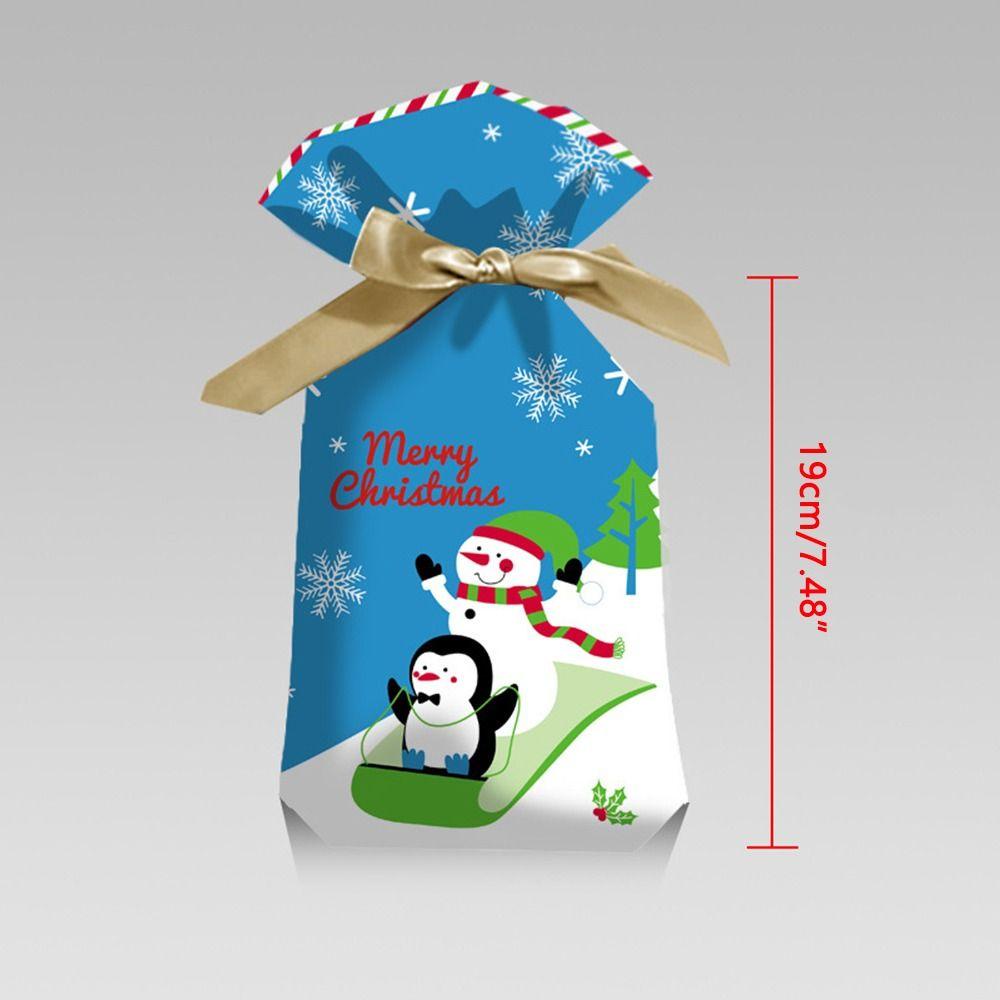 backstreet-50-ชิ้นถุงขนมคริสต์มาสตกแต่งบ้านกล่องของขวัญซานตาคลอสเกล็ดหิมะถุงขนมรักษา