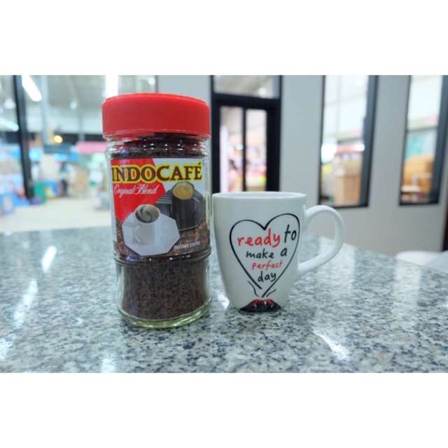 กาแฟสำเร็จรูป-indocafe-100-g-ในขวดแก้ว-ฟรีแก้วกาแฟ1ใบค้า