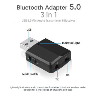 ภาพขนาดย่อของภาพหน้าปกสินค้า2 in 1 อะแดปเตอร์รับสัญญาณเสียงไร้สายบลูทูธ 5 . 0 zf - 169 Bluetooth 5.0 Wireless Audio Receiver Adapter จากร้าน pinocci.th บน Shopee ภาพที่ 3