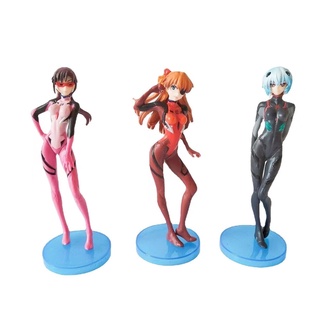 ของเล่นโมเดล NEON GENESIS EVANGELION EVA อีวานเกเลียน 3 ชิ้นต่อชุด Ayanami Rei Asuka Langley Soryu