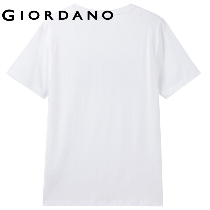 giordano-men-เสื้อยืดแขนสั้นคอกลม-สกรีนลวดลายข้อความ-free-shipping-01089002-bcfa