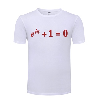เสื้อยืดแขนสั้นลําลอง คอกลม พิมพ์ลาย Euler Equation Identity Nerd Geek Science สําหรับผู้ชาย