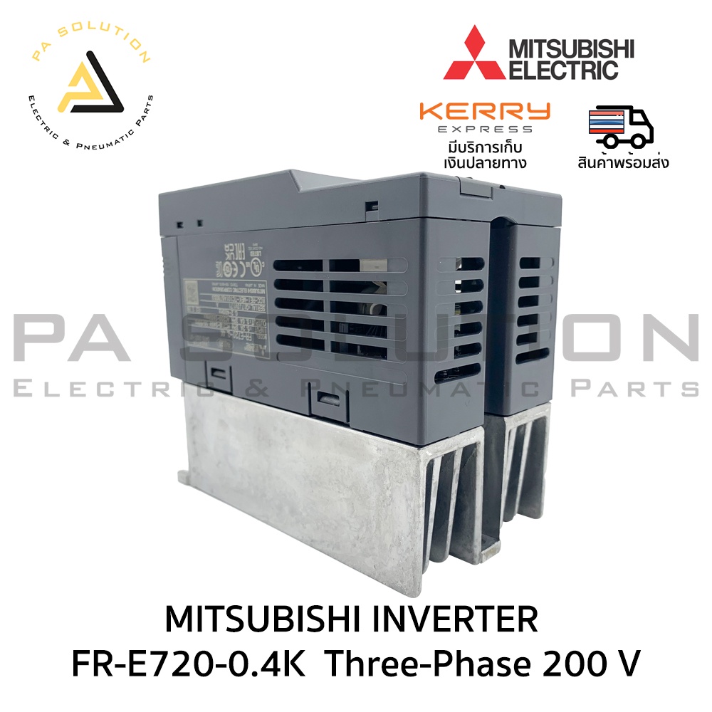 MITSUBISHI INVERTER FR-E720-0.4K Input 3-Phase 200-240VAC Output 3 ...