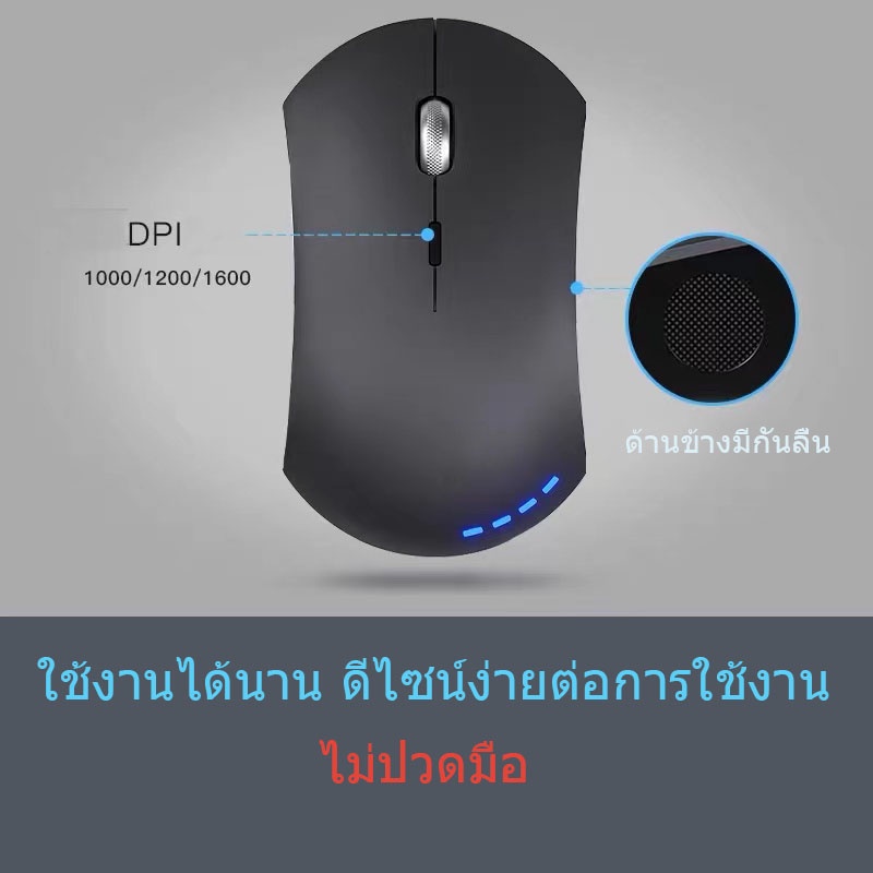 พร้อมส่ง-ส่งจากไทย-เมาส์ไร้สาย-เมาส์เก็บเสียง-เมาส์ไร้สาย-เงียบไร้เสียง-wireless-mouse