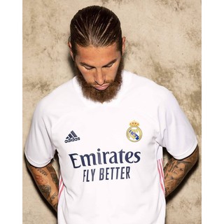 ของแท้100% Adidas realmadrid :เสื้อฟุตบอลชุดเหย้า REAL MADRID 20/21