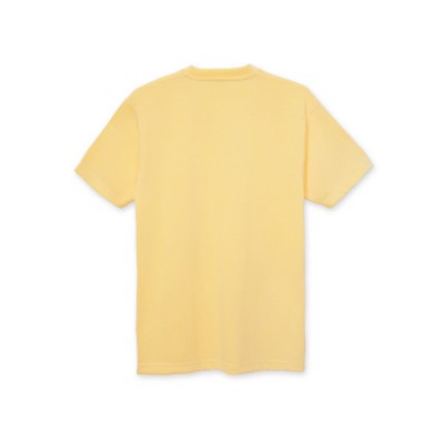 เสื้อยืดคอวี-ผ้านุ่มลื่น-ใส่สบาย-ระบายอากาศดี-ซับเหงื่อดี-สีเหลืองอ่อน